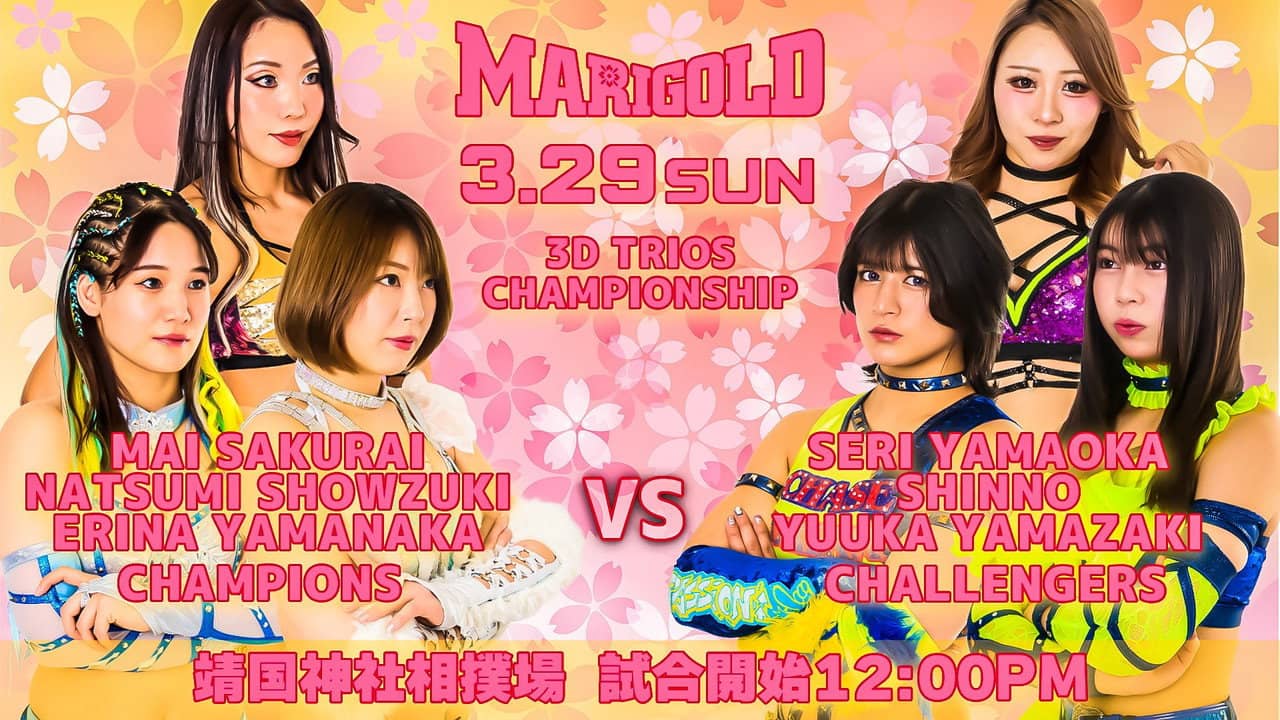 Yasukuni Shrine Dedication Pro Wrestling ~ Marigold Yamato Shinshu Women's Festival backdrop