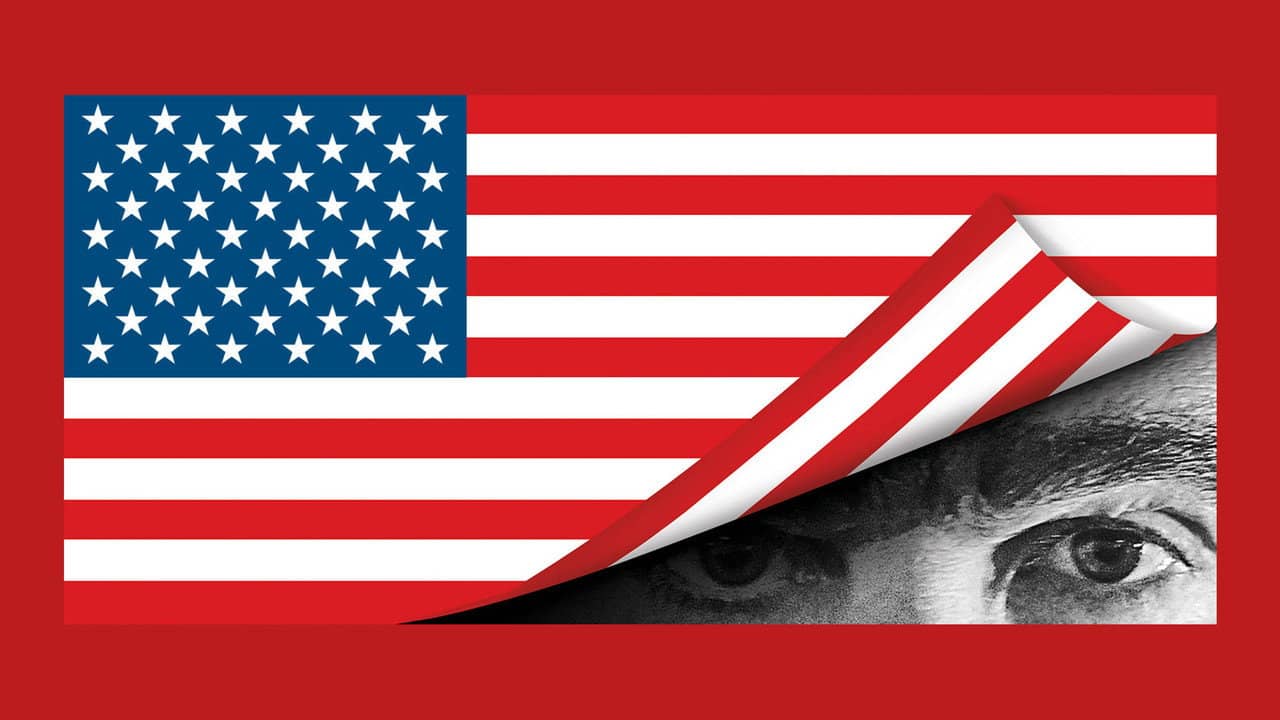 Who Is America? backdrop