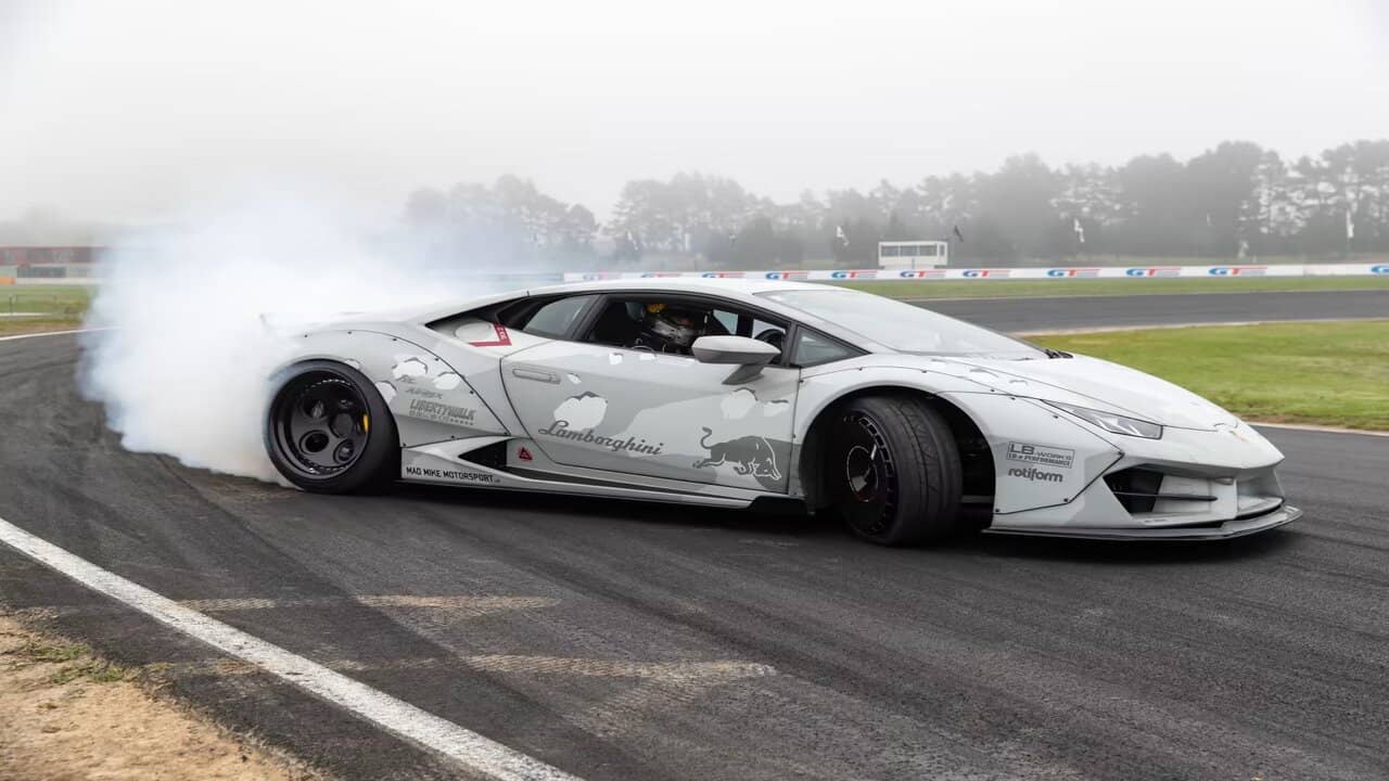 Drift Lamborghini backdrop