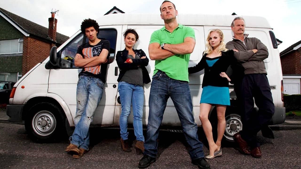 White Van Man backdrop
