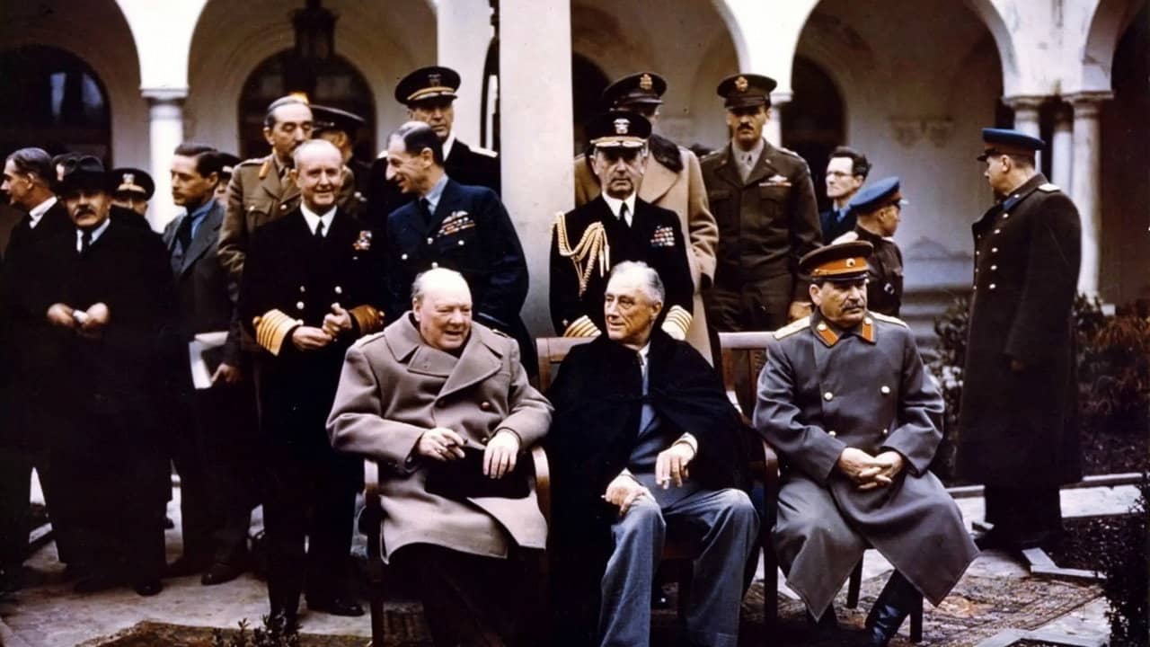 Churchill, Roosevelt & Stalin: The Road to Yalta backdrop