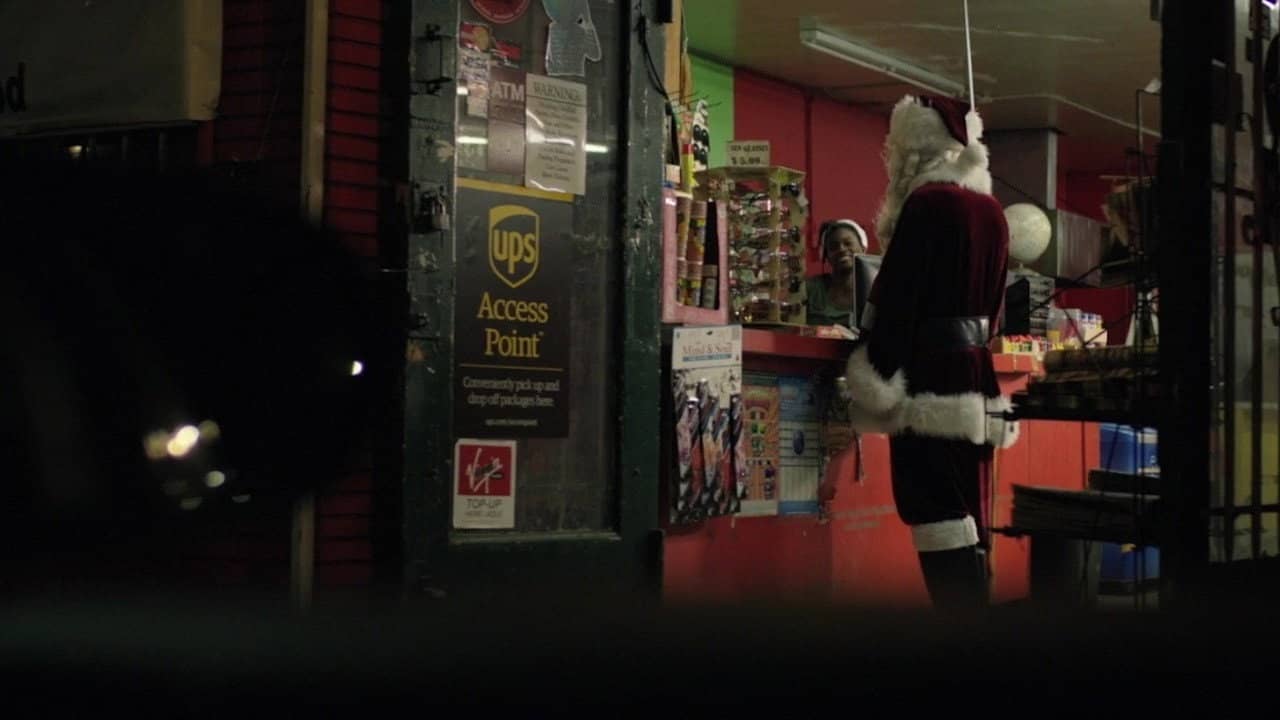 Christmas Crime Story backdrop