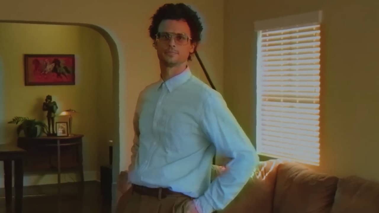 Carl's Lactation Station with Matthew Gray Gubler backdrop