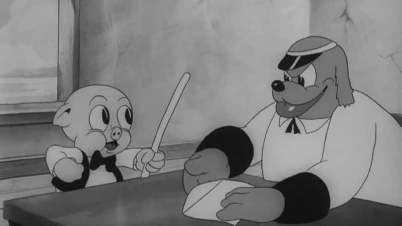 Porky's Phoney Express backdrop