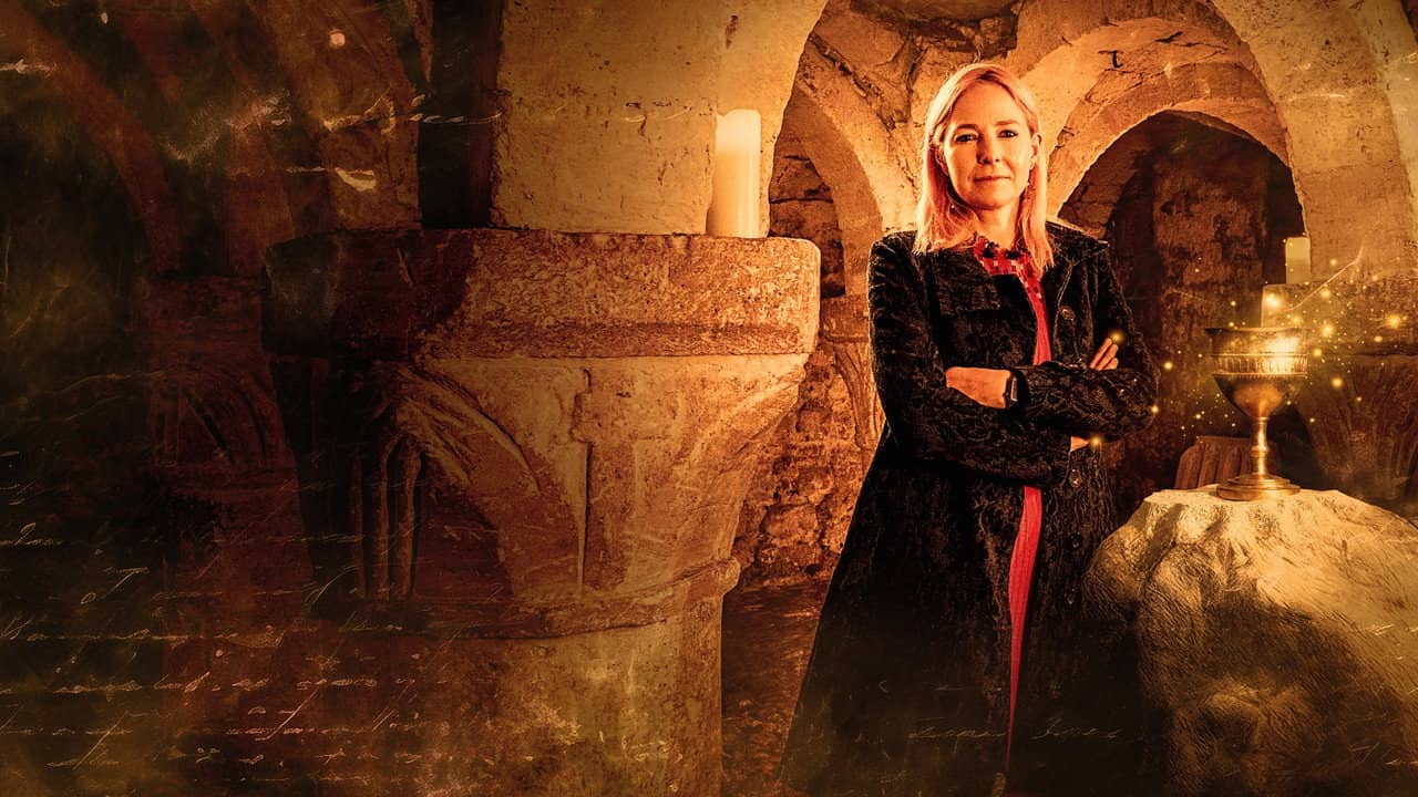 Lost Grail with Alice Roberts backdrop
