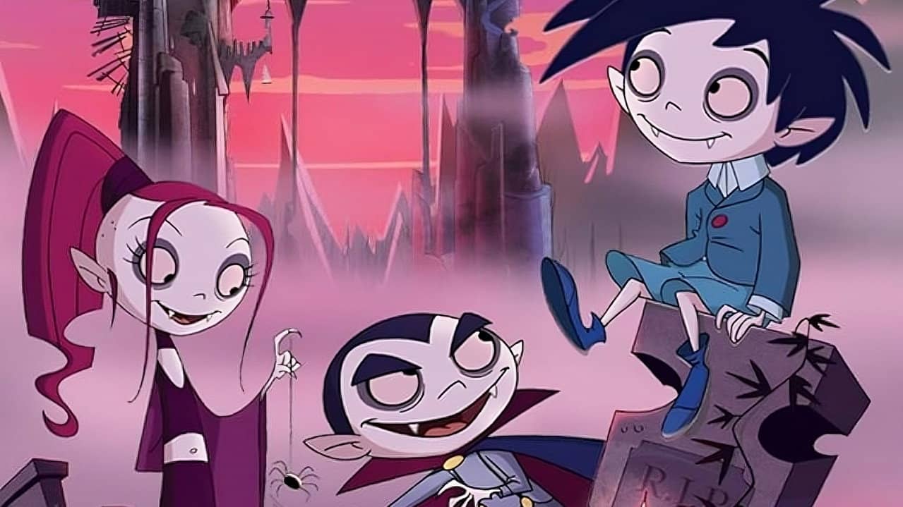 School for Little Vampires backdrop