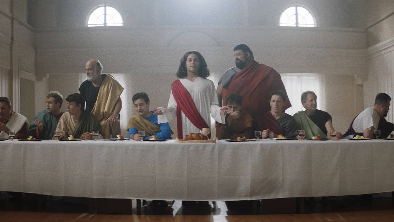 Gay Jesus backdrop