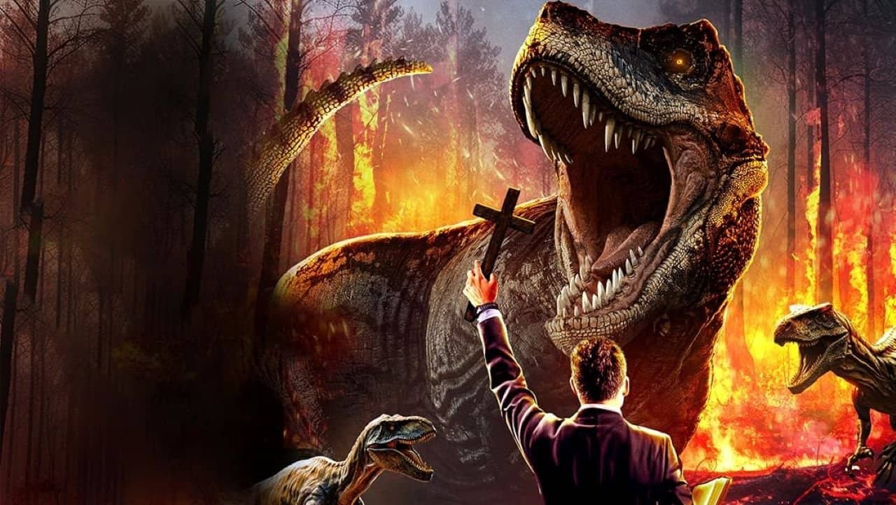 Jurassic Exorcist backdrop