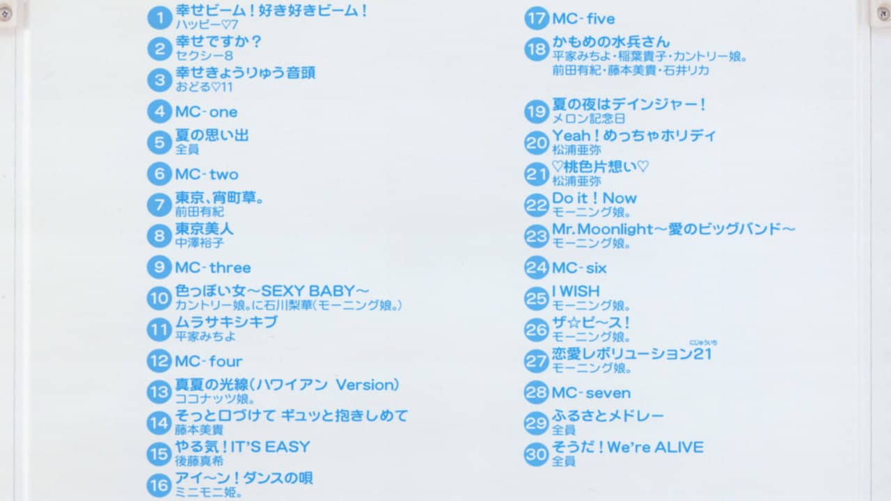 Hello! Project 2002 Summer ~ONE HAPPY SUMMER DAY~ backdrop