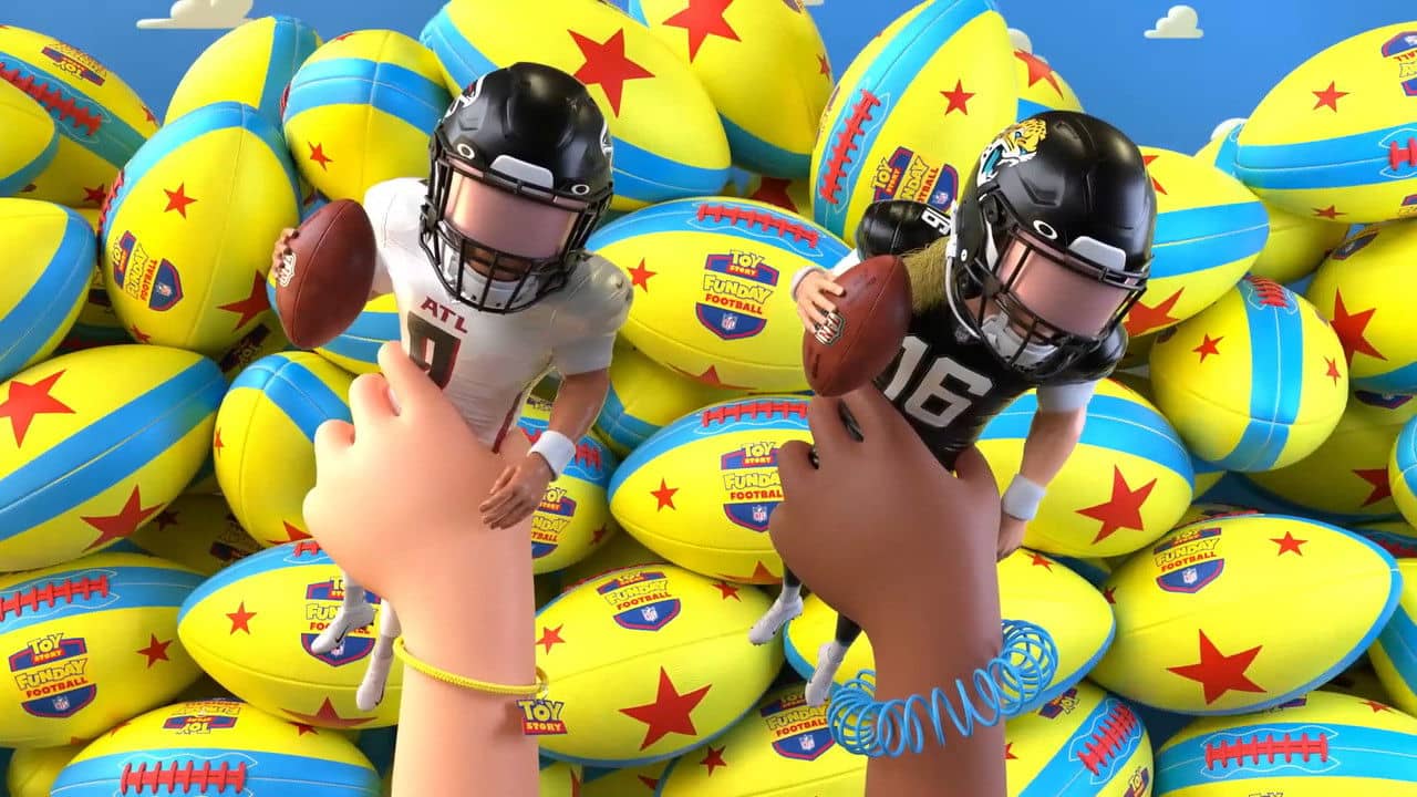 Toy Story Funday Football backdrop