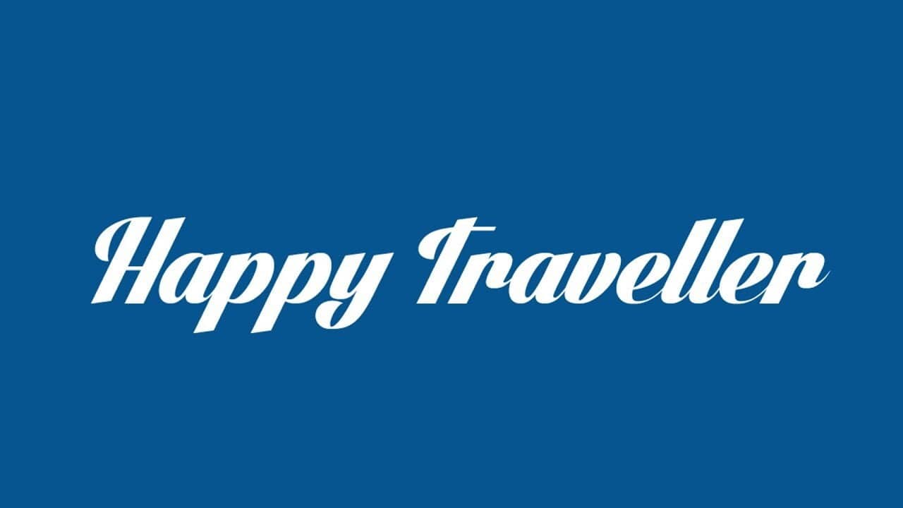 Happy Traveller backdrop