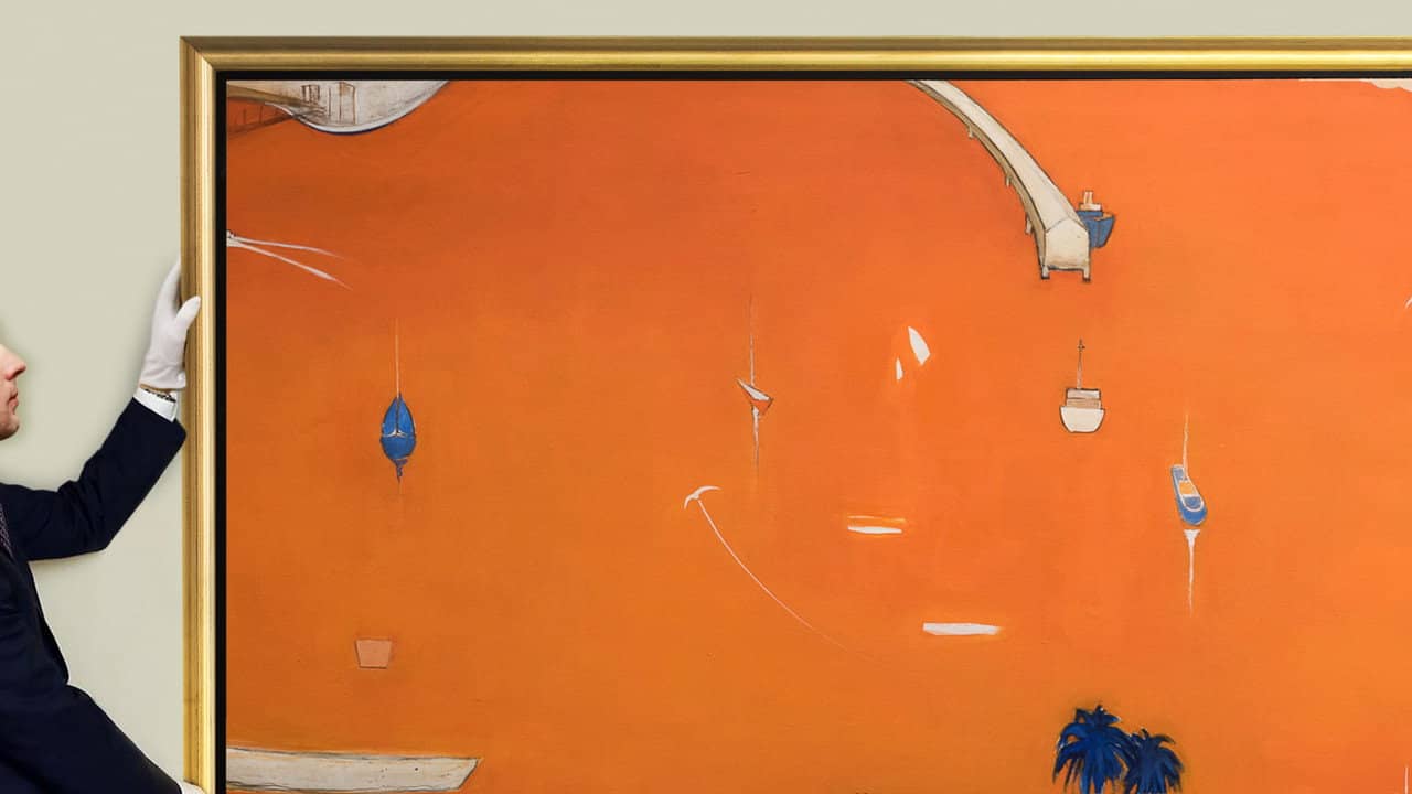 The Whiteley Art Scandal backdrop