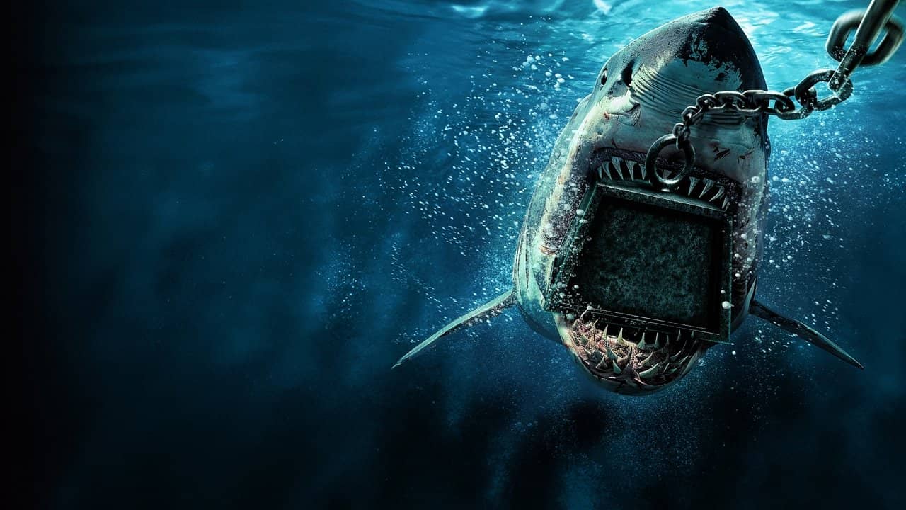 6000-LB. Shark backdrop