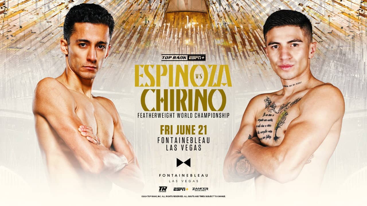 Rafael Espinoza vs. Sergio Chirino backdrop