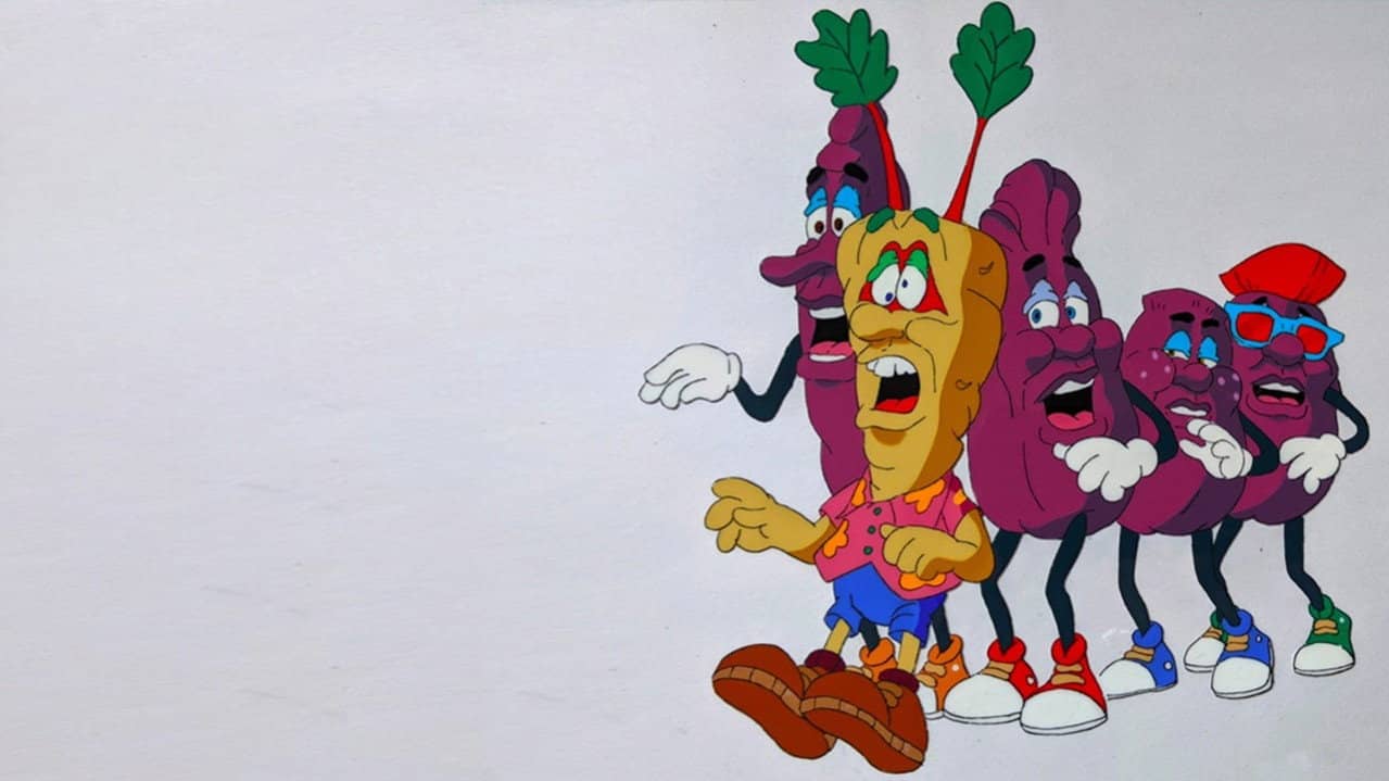 The California Raisin Show backdrop