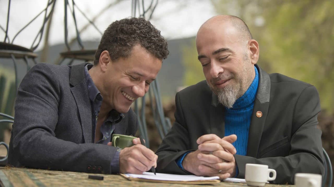 Jacky Terrasson & Stéphane Belmondo: Jazz en Baie - 2014 backdrop