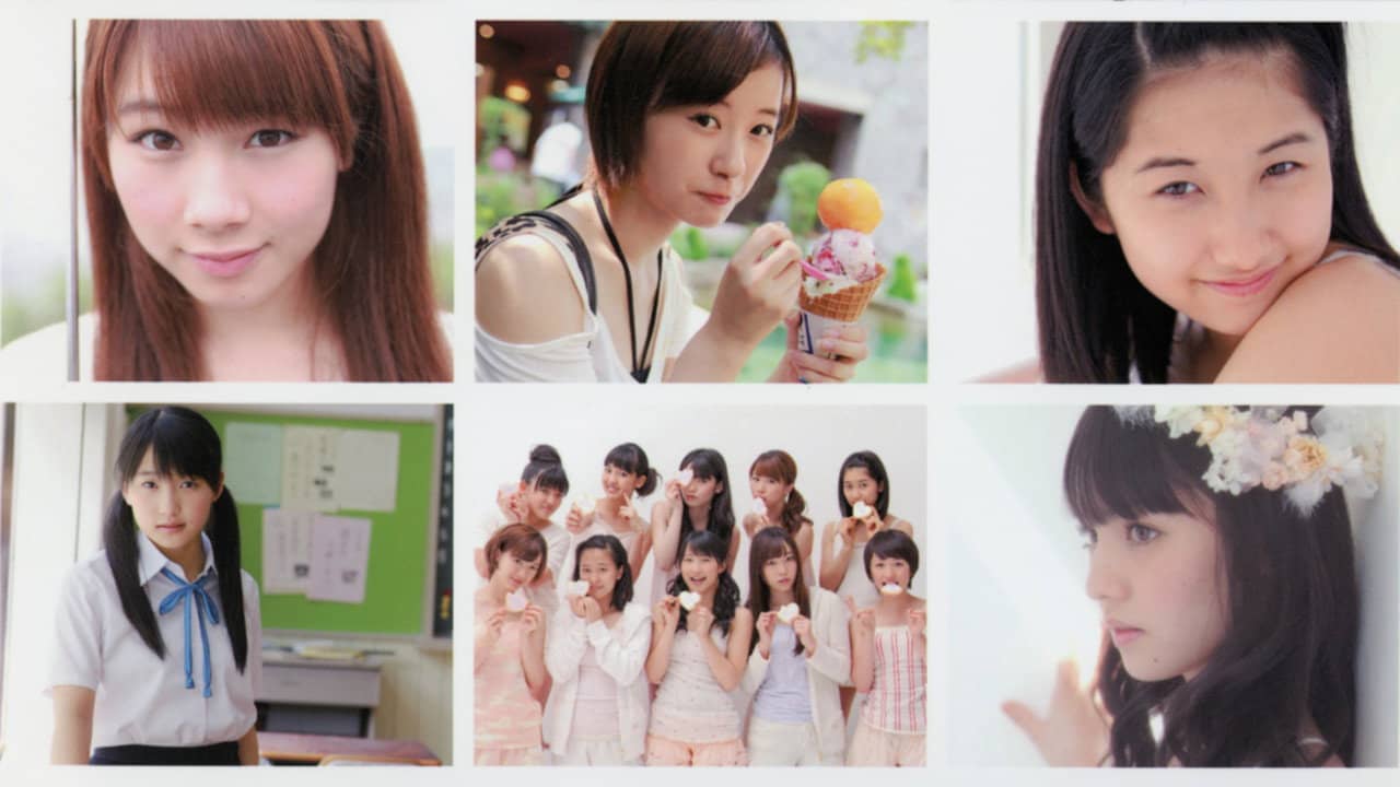 Morning Musume. 15th Anniversary Photobook ZERO backdrop