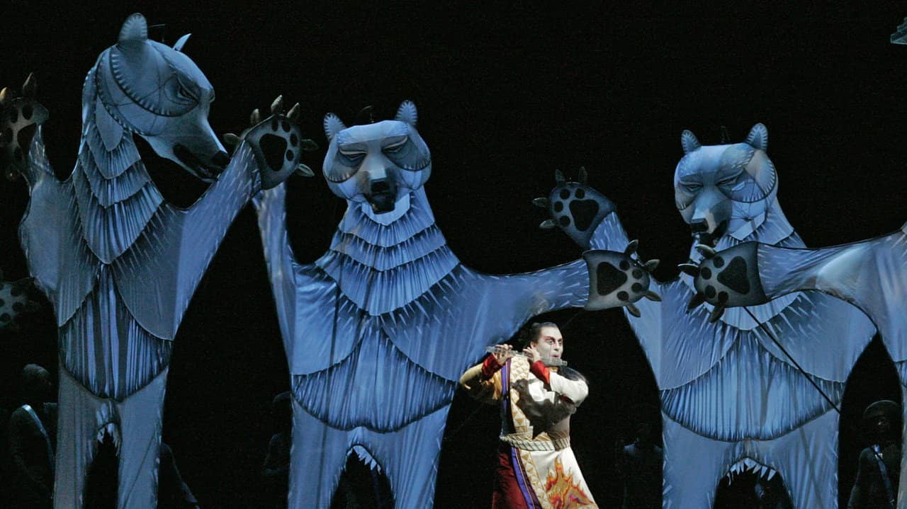 The Metropolitan Opera: The Magic Flute backdrop