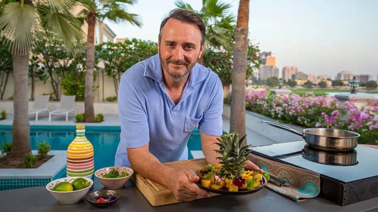 Jason Atherton’s Dubai Dishes backdrop
