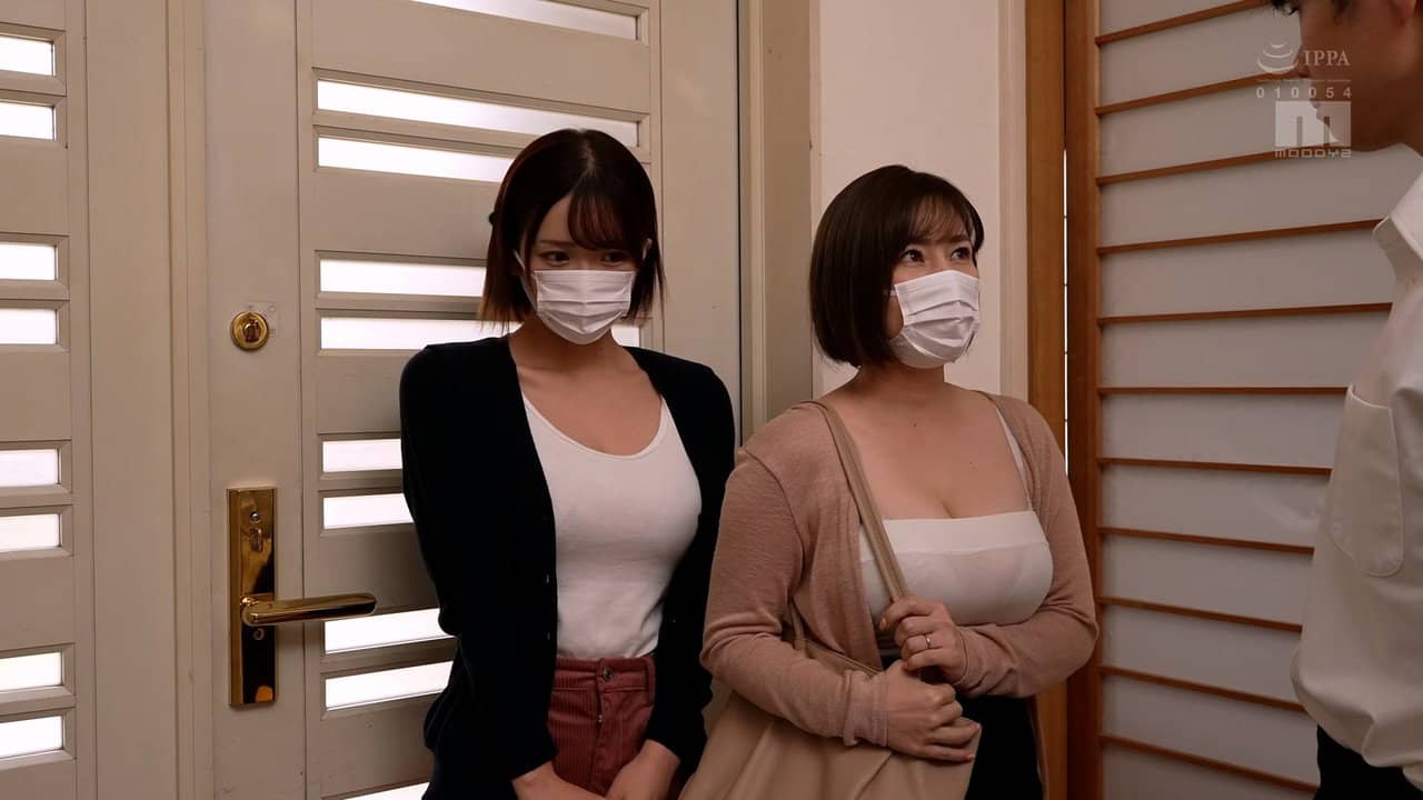 宗教勧誘に来た母娘の胸がエロかったので、部屋に連れ込んだら、肉オナホにできた話。 backdrop