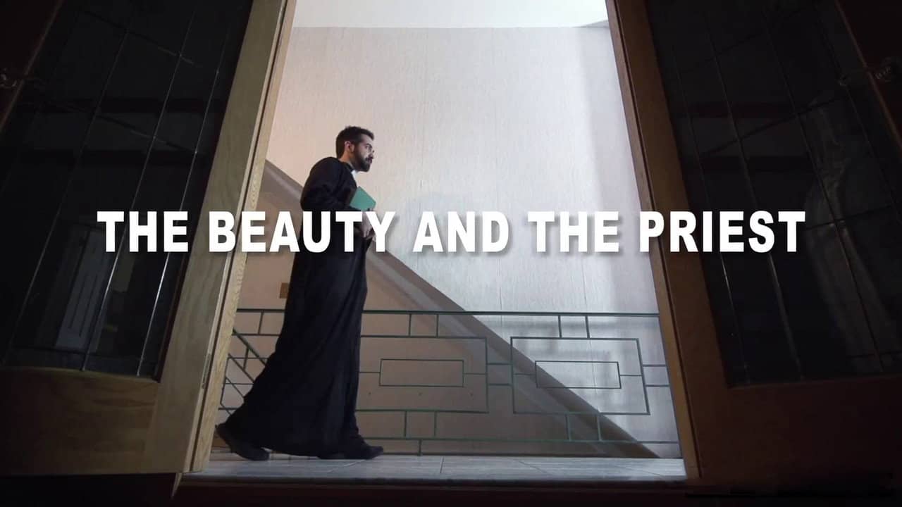 Beauty and the Priest backdrop