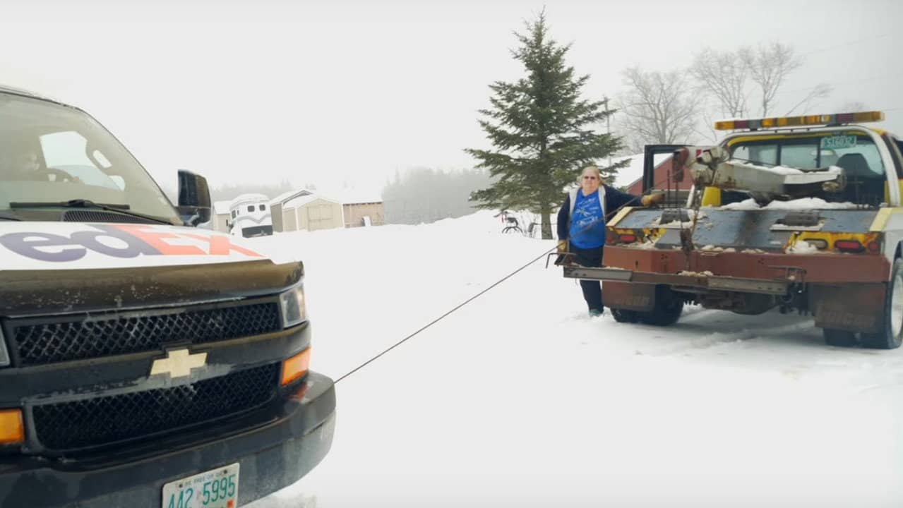 Roland & Mary: A Winter of Towing in the Northeast Kingdom backdrop