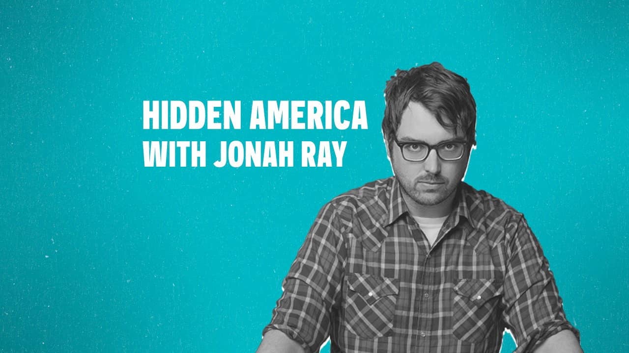 Hidden America with Jonah Ray backdrop