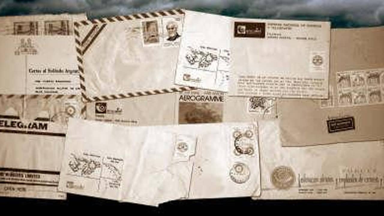 Cartas a Malvinas backdrop