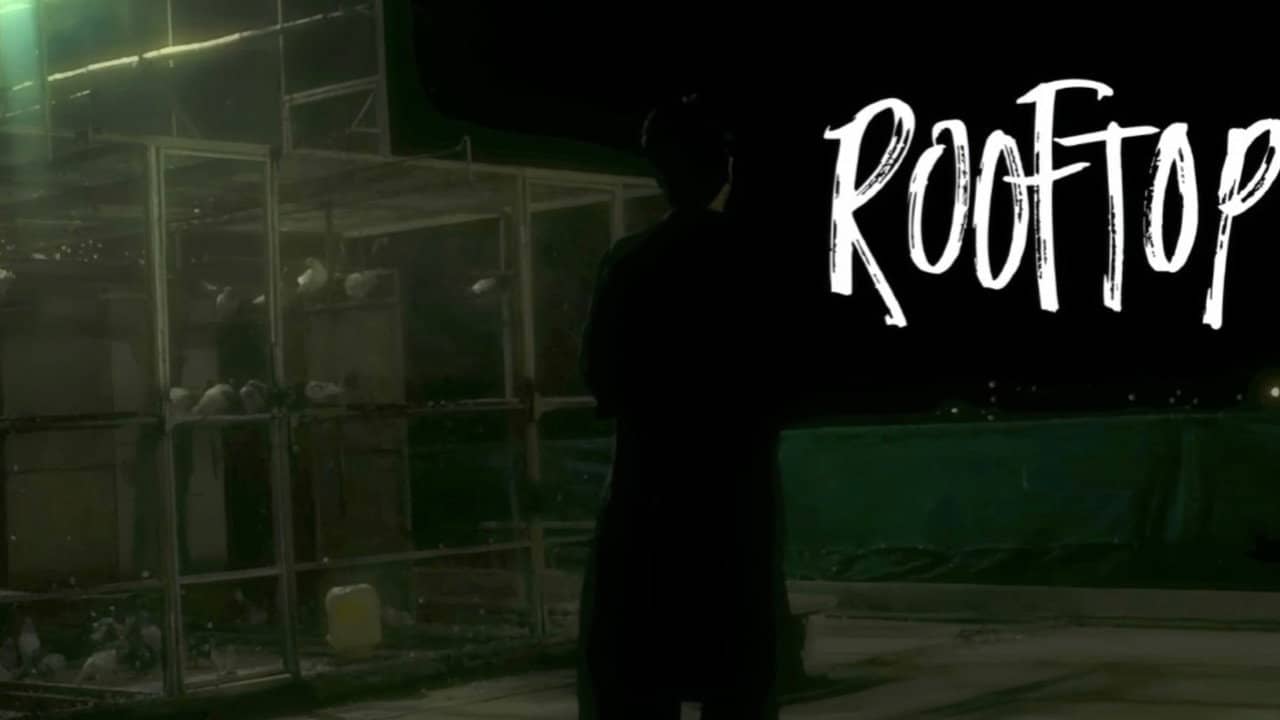 A ROOFTOP backdrop