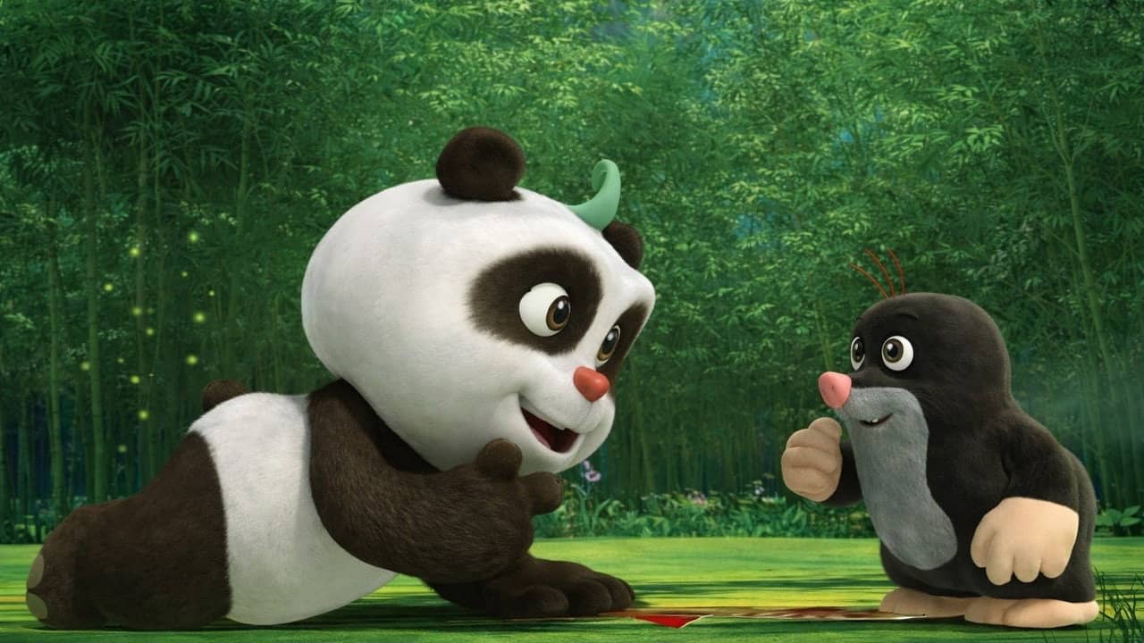 The Little Mole and Panda backdrop