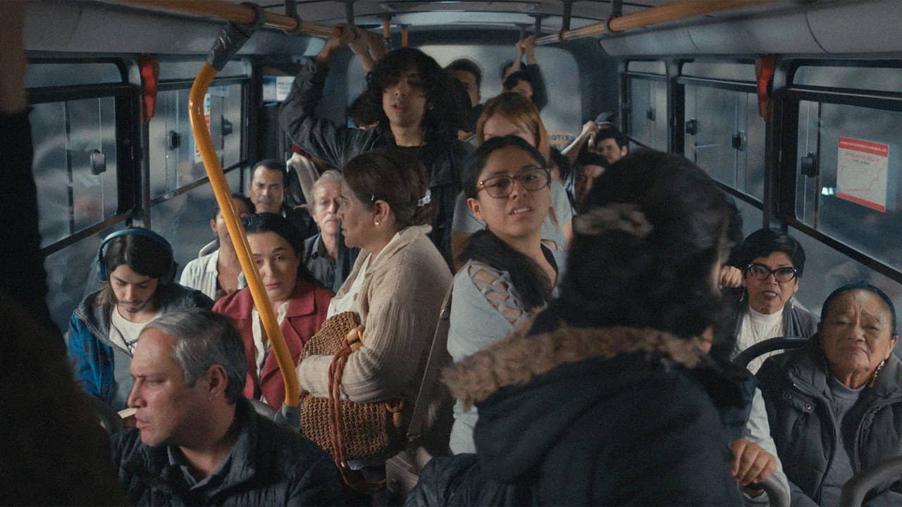 Bus backdrop