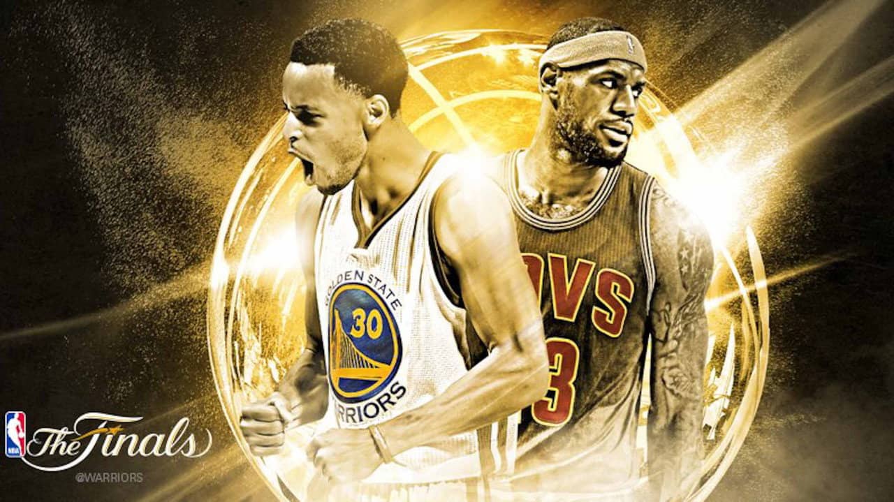The 2015 NBA Finals backdrop