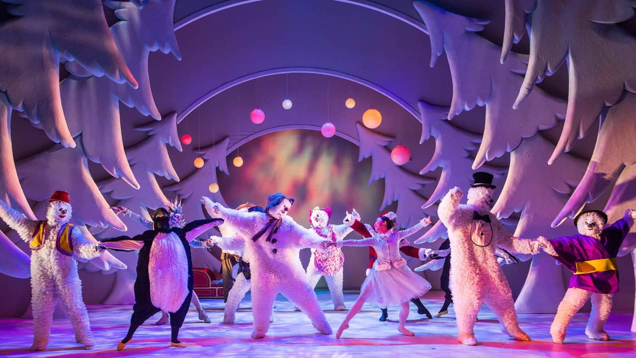 The Snowman Live Stage Show backdrop