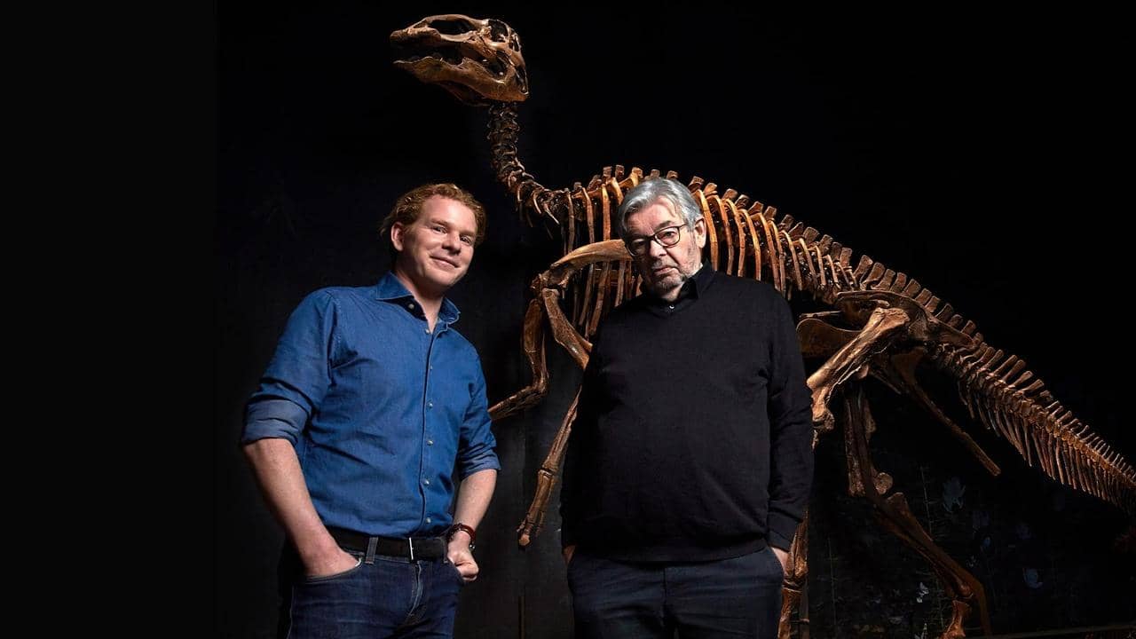 Maarten en Gijs op Dinojacht backdrop