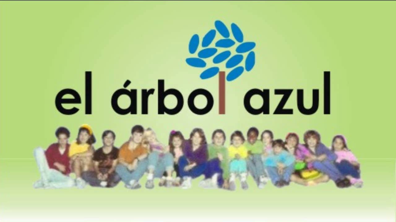 El árbol azul backdrop