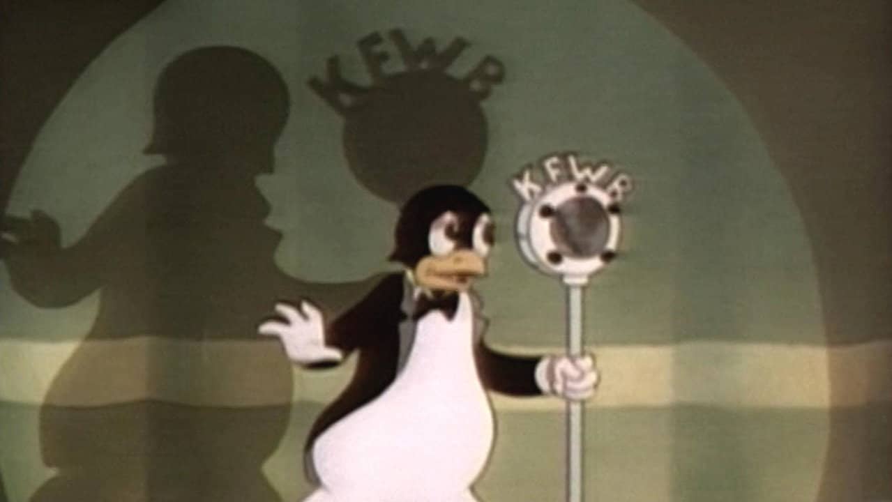The Penguin Parade backdrop