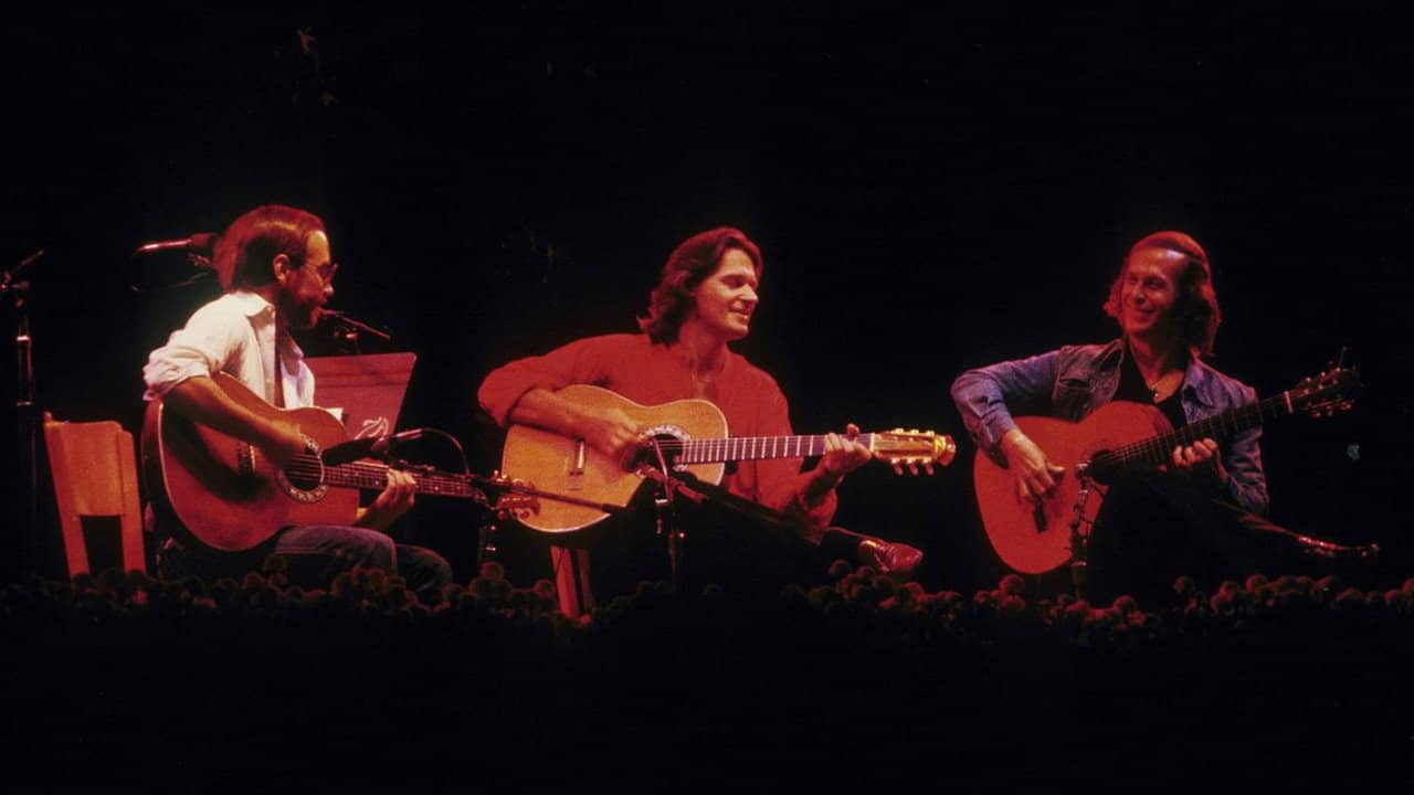 Al Di Meola, John McLaughlin, Paco De Lucia - Friday Night in San Francisco backdrop