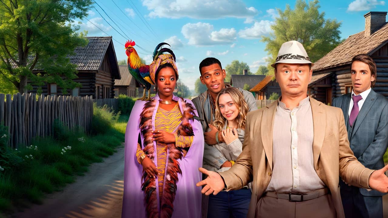 Afro Village backdrop