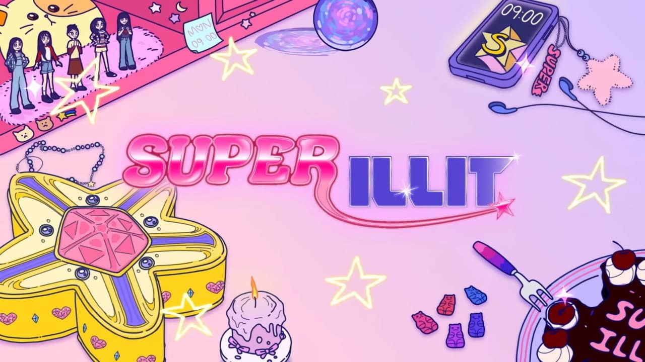 SUPER ILLIT backdrop