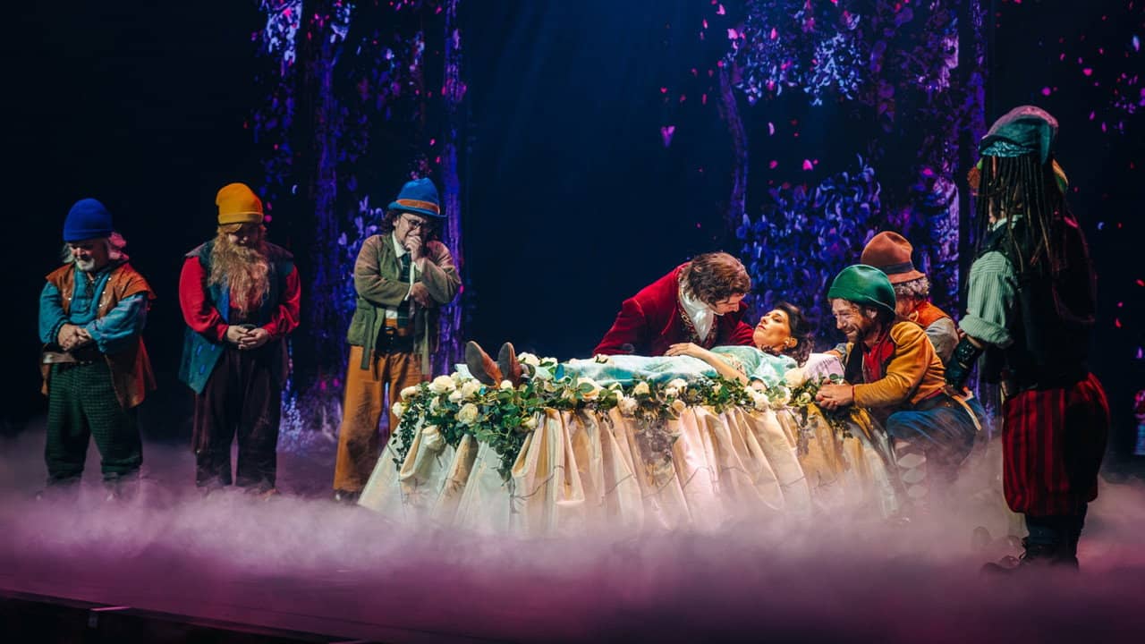 Snow White The Musical backdrop