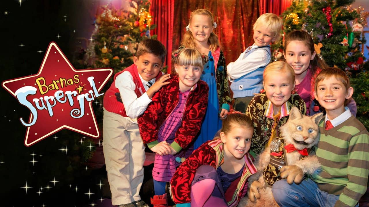 Children's Super Christmas backdrop