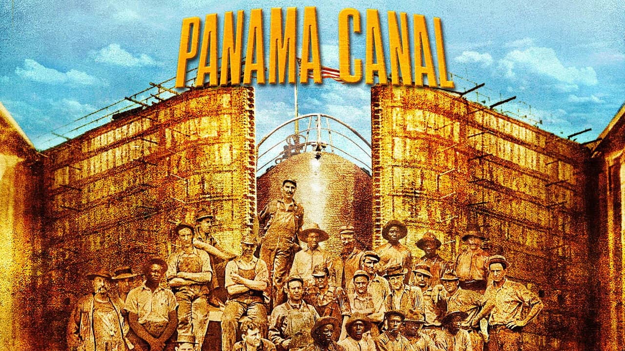 Panama Canal backdrop
