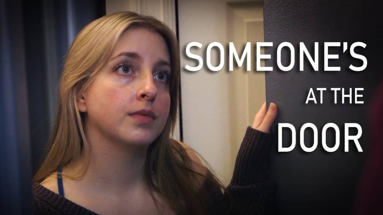 Someone's at the Door backdrop