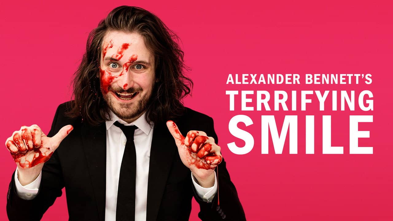 Alexander Bennett's Terrifying Smile backdrop