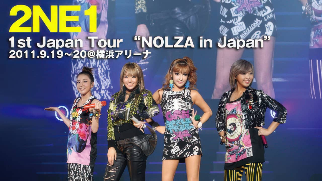 2NE1 1st Japan Tour "NOLZA in Japan" backdrop
