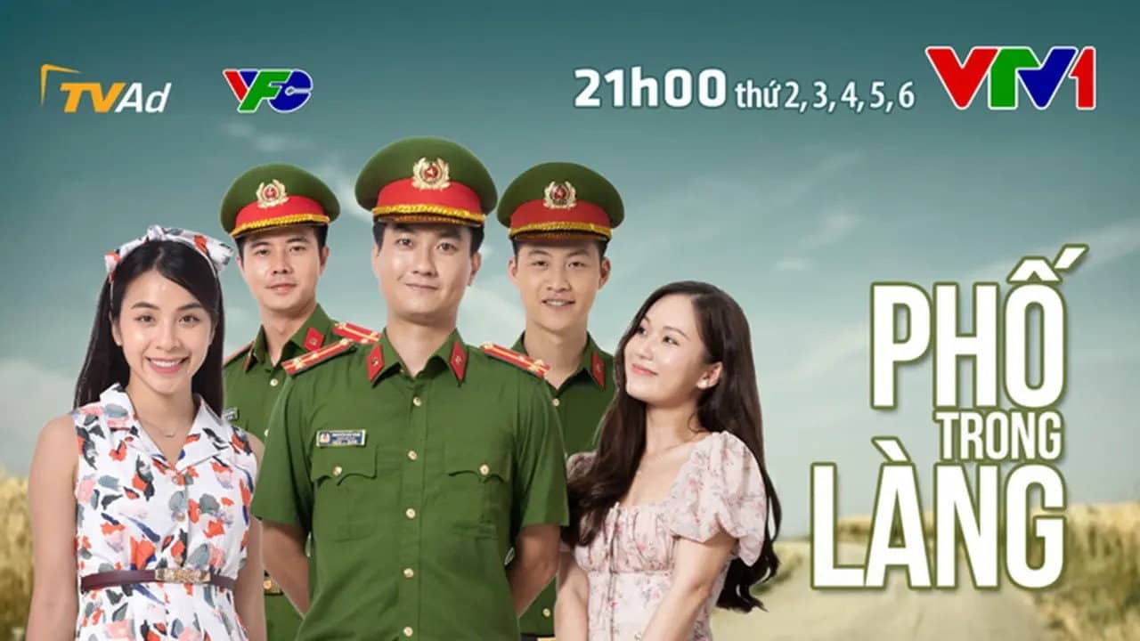 Phố trong làng backdrop