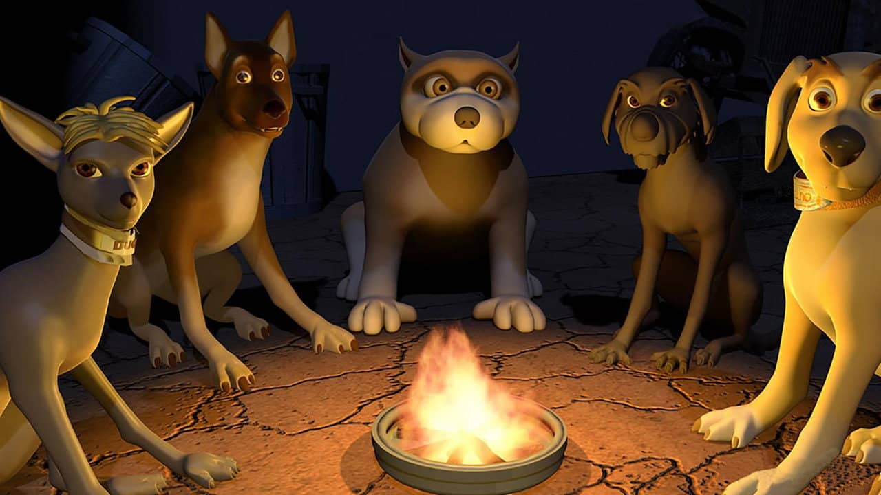 Valentino and the Dog Clan backdrop