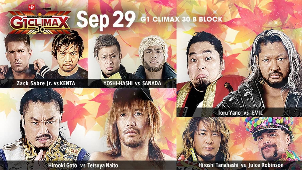 NJPW G1 Climax 30: Day 6 backdrop