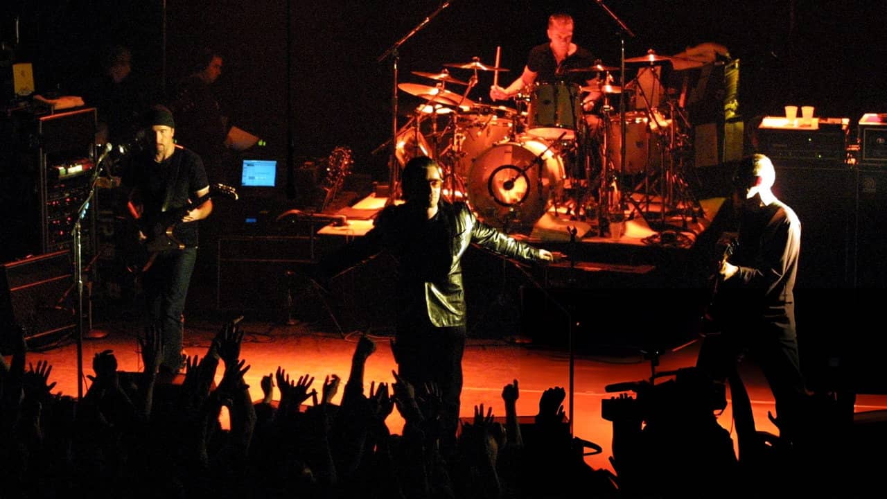 U2 - Live  from Irving Plaza 2000 backdrop