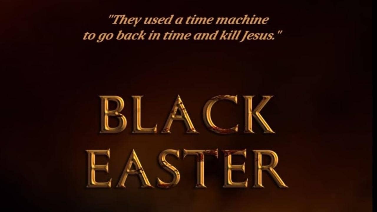 Black Easter backdrop